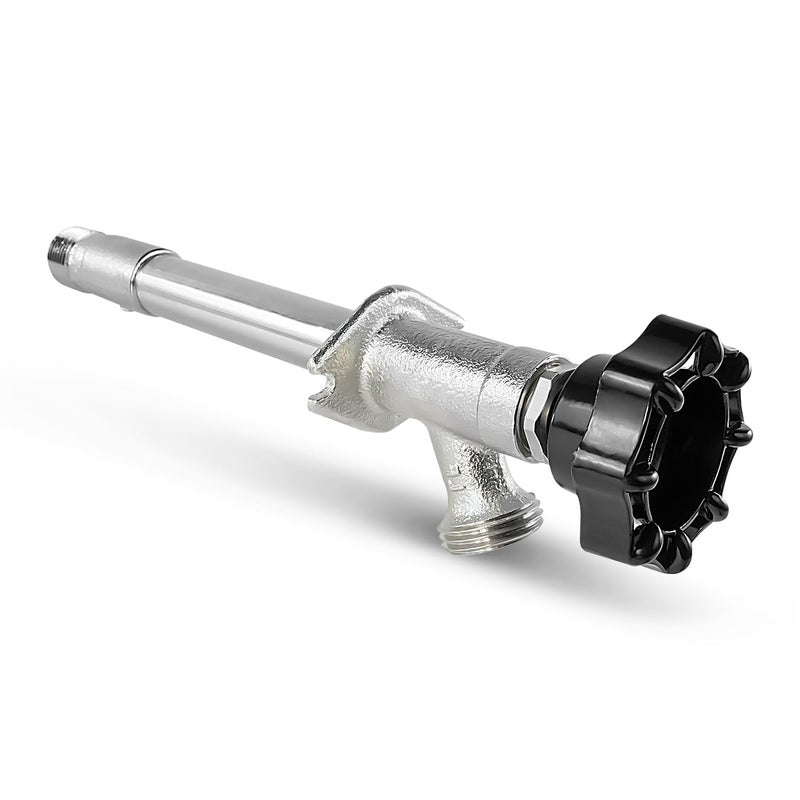 Everflow Midline Valve 8426 Sillcock Pipe Chrome Plated Brass Body Frost 1/2 inch MIP/Sweat Connection and 3/4 inch Hose Bib, 4 - Image 1